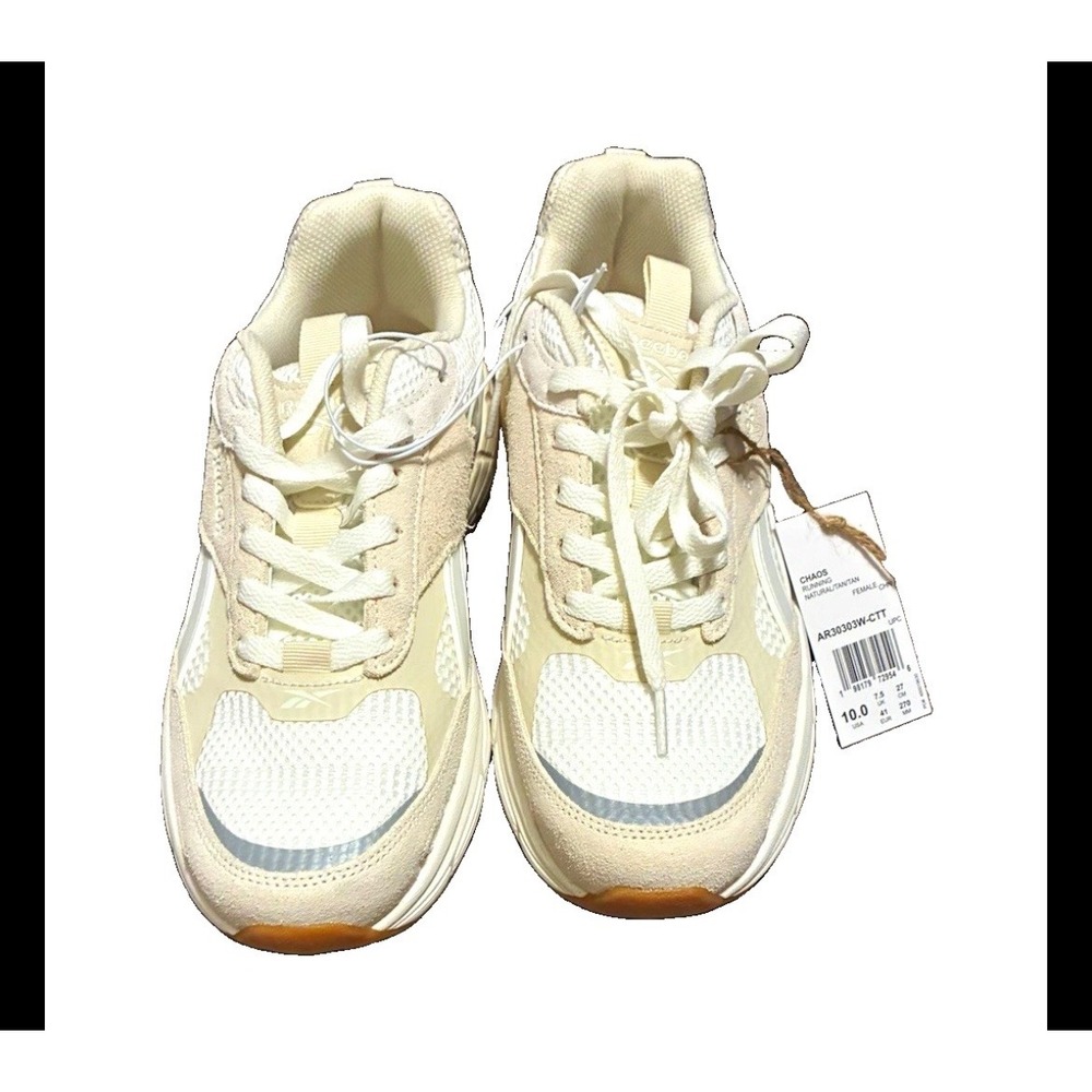 Reebok Chaos Running Shoes Womens 10 Natural Tan Sneakers AR30303W-CTT NWT